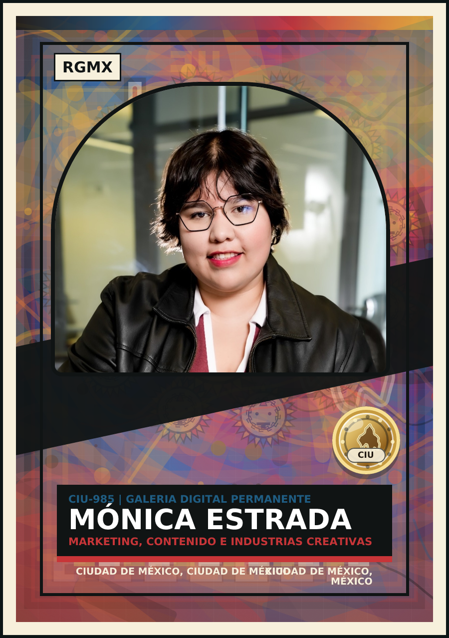 Frente de ficha de Mónica Estrada González
